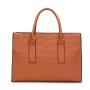 2024 new handbag solid color ladies Pu leather large capacity fashion simple tote bag
