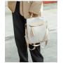 HR617 Women Bag Backpack New Fashion Girls' Retro Nylon Anti Theft Schoolbag Female Versatile Comfortable Travel Handheld Bag
