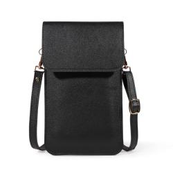 2024 phone bag for women Fashion Trend Messenger Bag Transparent Soft Leather Stock Wholesale Can Touch Screen Lady Style