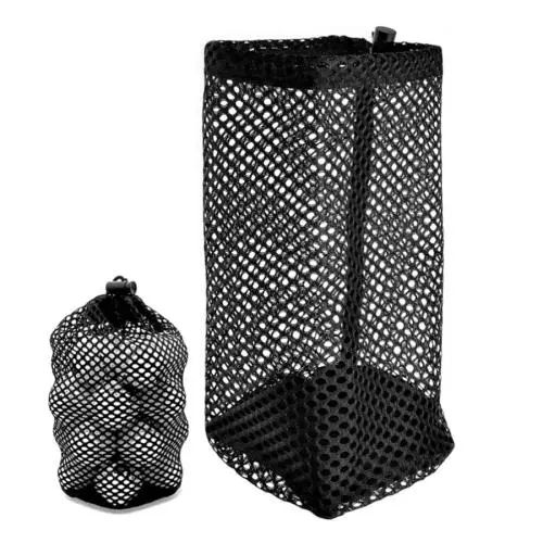 Gelory High Quality Little Nylon Drawstring Sports Net Bags Multi-Purpose Storage Nylon Mesh Golf Ball Bag