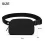 custom brand waterproof fitness waist bag adjustable buckle small nylon running sling belt pouch bag for women