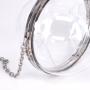 Wholesale wedding party transparent women crossbody evening bag gold round clear acrylic ball clutch purse bag 2024