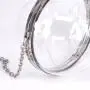 Wholesale wedding party transparent women crossbody evening bag gold round clear acrylic ball clutch purse bag 2024