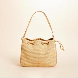 2024 Trending Hot Sale Women Handbags Fashion Style Shoulder Bag Women  Straw Bucket Beach Bags