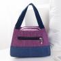 Women's Fashion Multi-Purpose Canvas Handbag Large Capacity Lunch Box & Small Cloth Carrying Bag for Mommy Use