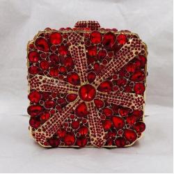 Latest African Ladies Bridal Gold Occasion Handmade Crystal Rhinestone Clutch Purse Bag For Weeding Party