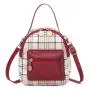Hot sale backpack bag women small double zip backpack woman 2024 ladies bags wholesale fashion girls schoolbag shoulder bag