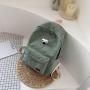 KBW346 Hot Corduroy Shoulder Bag Female High Quality Large-capacity Campus Backpack High School College Students Class Schoolbag