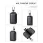 KBW220 2023 Waterproof Genuine Leather Car Key Case Head Layer Cowhide Car Remote Control Protection Leather Case Lock Key Case