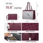 LOVEVOOK wholesale multi-functional handbag fashion quilted shoulder bag large capacity cooler bags with 15.6in laptop hand bags