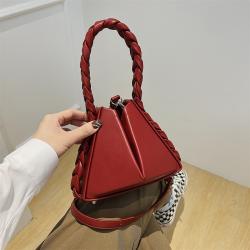 2023 Women'S New Fashion Thread PU Bag Fried Dough Twists Woven Portable Bucket Bag bolsos-para-mujeres-