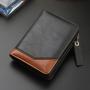 ZWY272 Wholesale Men Vintage Short Wallet New PU Multi-card Waterproof Money Clip Daily Lightweight Practical Zipper Card Case
