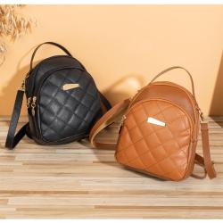 Embroidery mini backpack women wholesale 2024 ladies shoulder bag  small schoolbag leather backpacks for women