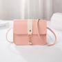 Ladies' bag, daily all-match spring and summer women's bag, color-blocking small square bag, pearl pendant bag, mobile phone bag