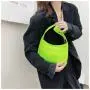 Wholesale 2024 Summer New Women Solid Color Shoulder Bag Simple Candy Color Nylon Handbag