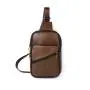 Top layer cowhide outdoor chest shoulder bag men's bag casual genuine leather chest bag