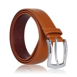 Factory direct leather pin buckle belts men's belt leather business buckle belt for men