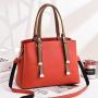Customs Handbag Logo Women Luxury Fashion Striped Handbags China Wholesale PU Lady Purses Girl Pure Color Zipper Bucket Handbag