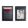 Custom leather money clip carbon fiber wallet rfid money clip slim men money clip wallet