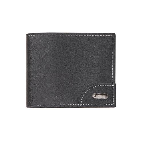 Men's Large Capacity Fashionable Waterproof Multi-Card Short Wallet Casual Plain Bag-20% Cross-Border Change