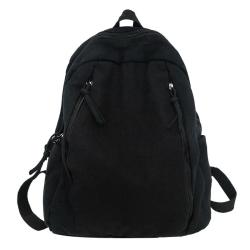 ZX039 Unisex School Bags Casual Travel Canvas Drawstring Backpack Outdoor Shoulder Teenager Campus Schoolbag For Student