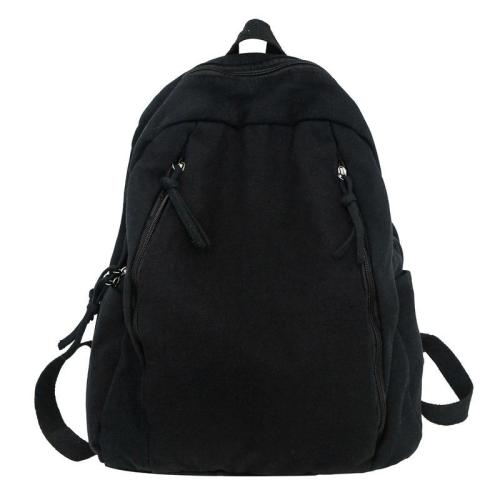 ZX039 Unisex School Bags Casual Travel Canvas Drawstring Backpack Outdoor Shoulder Teenager Campus Schoolbag For Student