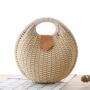 ALS004 New Fashion Shell Handbag Rattan Woven Bag For Summer Shoulder Bags For Women Lovely Rattan Woven Ladies Bags