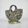 2019 Handmade Trendy Woven Purse Handbag Women Summer Beach Round Bag