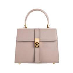 Custom Logo Classic Luxury Small Pu Leather Womens Handbags Fashion Twist Lock Saffiano Elegant Top Handle Ladies Hand Bags