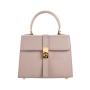 Custom Logo Classic Luxury Small Pu Leather Womens Handbags Fashion Twist Lock Saffiano Elegant Top Handle Ladies Hand Bags