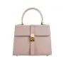 Custom Logo Classic Luxury Small Pu Leather Womens Handbags Fashion Twist Lock Saffiano Elegant Top Handle Ladies Hand Bags