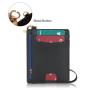 New Rfid Slim Card Holders Custom Stamp Logo Pu Leather Card Bag Includes Hanging Strap