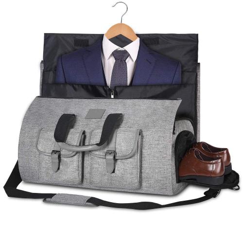 BSCI Manufacturer Premium Waterproof Business Wedding Travel Men Suit Convertible Garment Luggage Duffel Bag with Shoe Pocket
