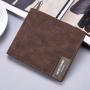OEM009 New Men Retro PU leather Short Men Wallet Waterproof Slim Simple Male Wallet For Men Purse Business ID Credit Card Holder