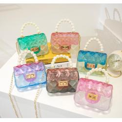 Wholesale Transparent Ladies Jelly Bag Popular Design Women's Handbag PVC Women's Shoulder Bag