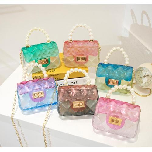 Wholesale Transparent Ladies Jelly Bag Popular Design Women's Handbag PVC Women's Shoulder Bag