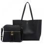 Loiral Tote Purse and Crossbody Bags for Women, Faux Leather Satchel Handbags and Shoulder Purse with Tassel 2pcs women handbags