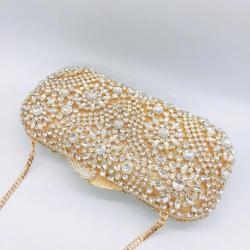 Luxury Clutch Bag Handmade Banquet Diamond Rhinestones Purse Handbag Bag Small Dress Box Evening Bags