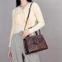 2024 fashion crocodile leather large capacity ladies simple quality innovation handbag