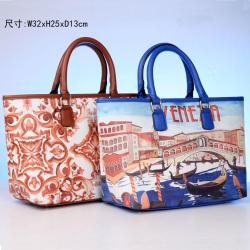 beach bag for girls fashion ladies handbag print female bag large high-capacity tote bag for women Guangzhou quality  factory