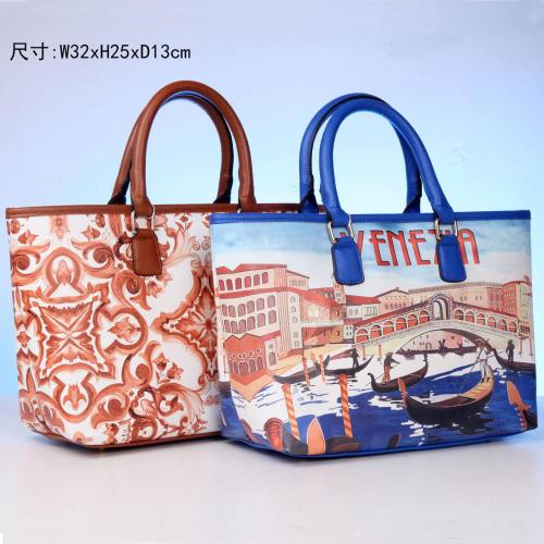 beach bag for girls fashion ladies handbag print female bag large high-capacity tote bag for women Guangzhou quality  factory