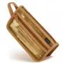 Gelory Eco Friendly Simple Mesh Pencil Case Double-Layer Transparent Storage Makeup Bag With Handle And Zipper