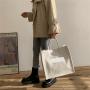 Wholesale Large Capacity Canvas Bag Women'S New Fashion Casual Shoulder Tote Bag Students Commuting Bag Class
