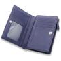 RFID wallet zipper leather wallet for men Vegan leather wallet with ID window