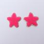 Keymay Custom High Quality Lightweight Multicolor Gold Glitter Self-Adhesive Chenille Embroidery Patches Chenille Star Patch
