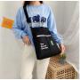 New Trendy Designer Lady Sweet Canvas Bag Korean Version Student Shoulder Bag Elegant Female Side Pocket Handbag For Shopping