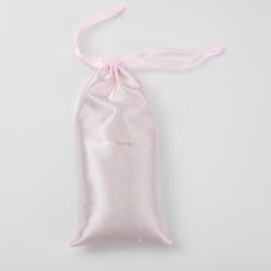 Wholesale Pink White Satin Make up Cosmetic Hair Packaging Bags For Hair Extensions