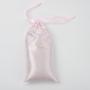 Wholesale Pink White Satin Make up Cosmetic Hair Packaging Bags For Hair Extensions