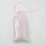Wholesale Pink White Satin Make up Cosmetic Hair Packaging Bags For Hair Extensions