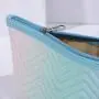 Personalized Gradient Color Cosmetic Bags Travel Waterproof PU Leather Cosmetic Organizer Toiletry Pouch Bag
